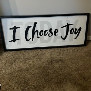 “Today I choose joy” wall decor